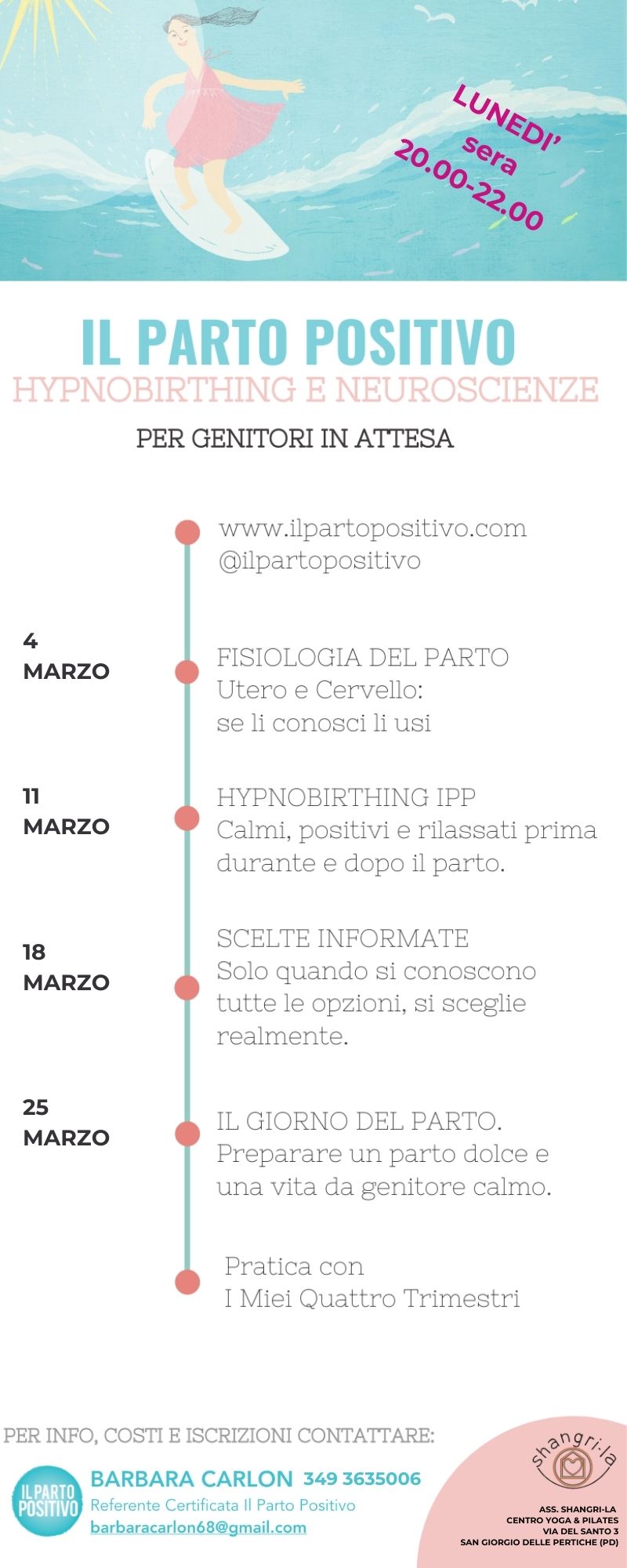 IL PARTO POSITIVO da lunedì 4 marzo